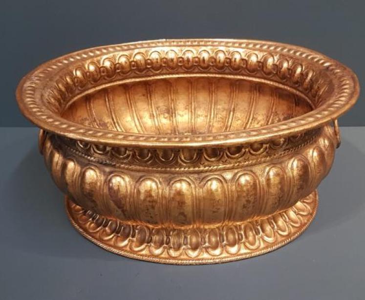 George III Gilt Brass Wine Cooler or Planter - Image 2