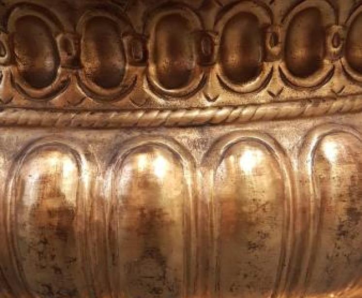 George III Gilt Brass Wine Cooler or Planter - Image 5