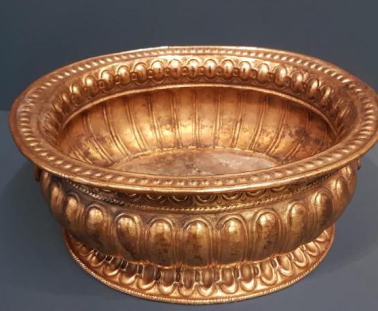 George III Gilt Brass Wine Cooler or Planter - Image 6