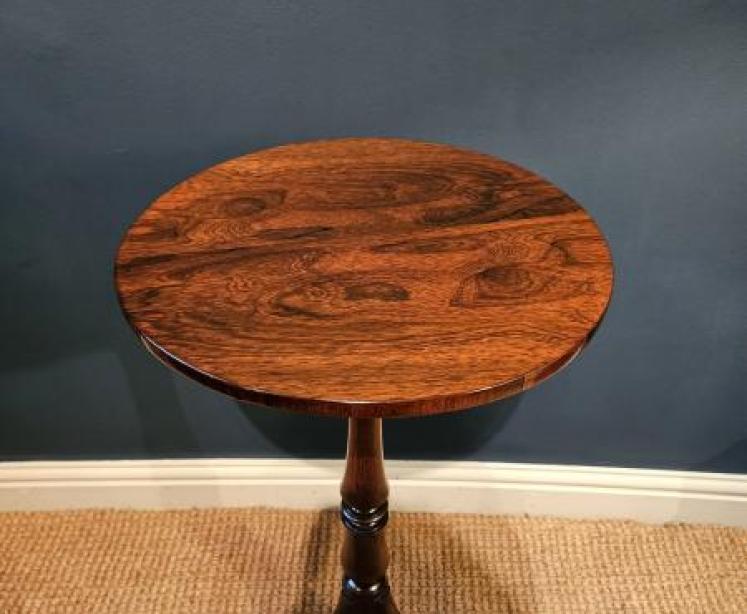 Regency Rosewood Tripod Table - Image 7