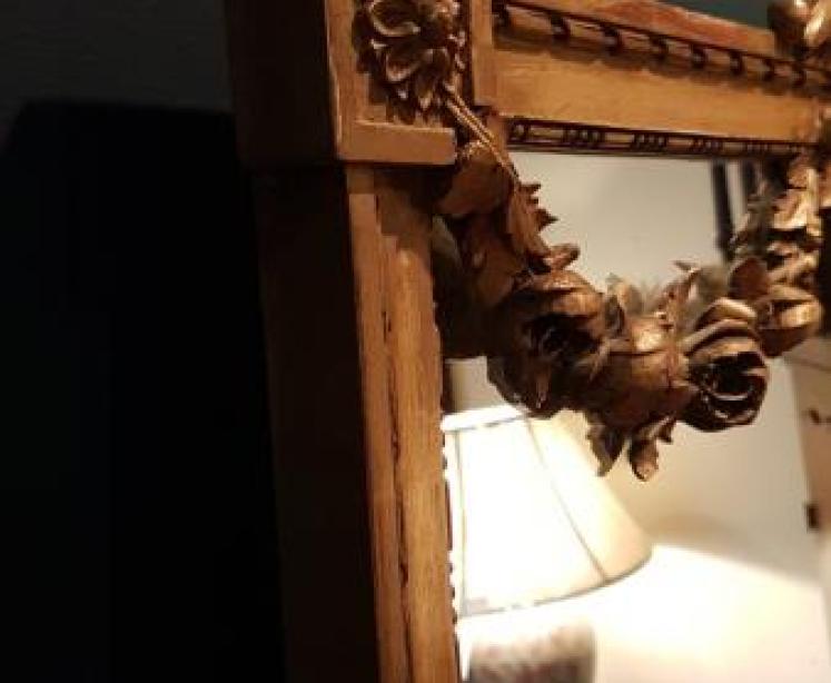 Full Length Victorian Timber Gilt Mirror - Image 4