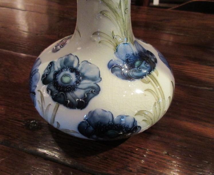 Tall McIntyre Moorcroft Florin Ware Poppies Vase - Image 2