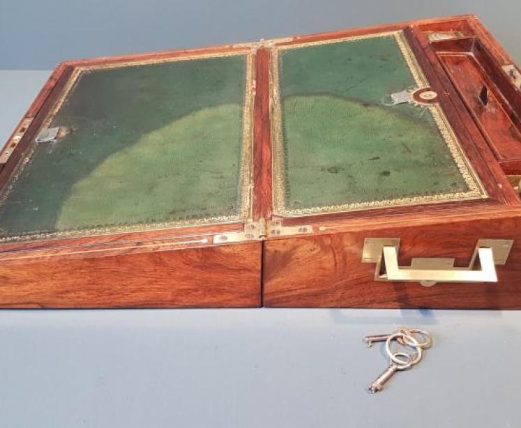 Early Victorian Rosewood Writing Box  - Image 3