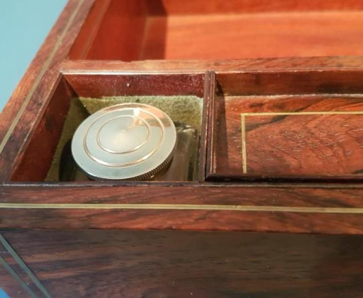 Early Victorian Rosewood Writing Box  - Image 5