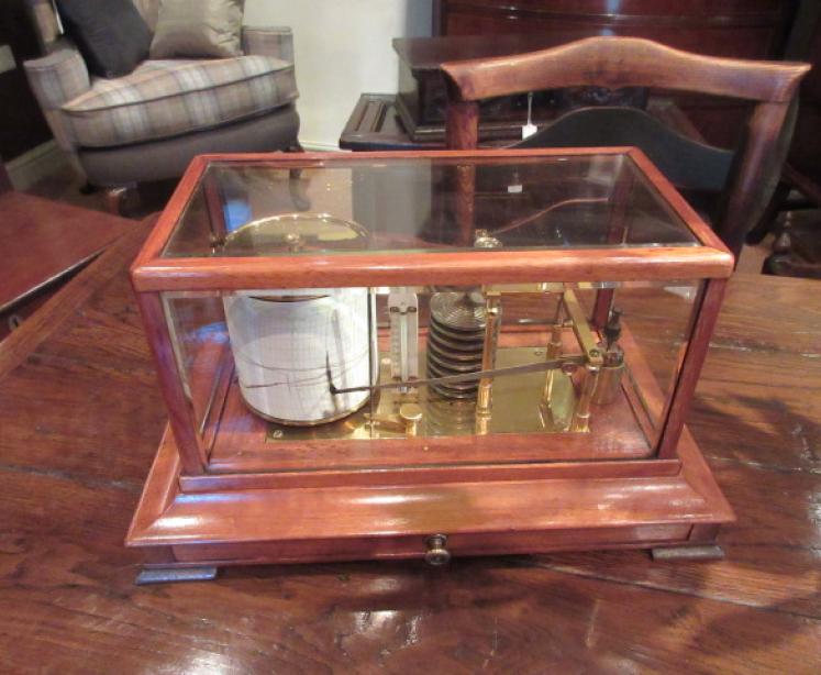 Top Quality Victorian Walnut Cased London Barograph - Image 1