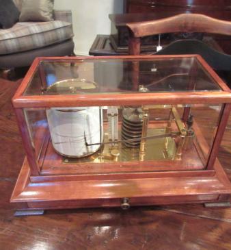Top Quality Victorian Walnut Cased London Barograph