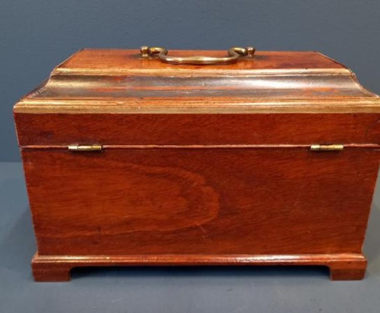 George III Mahogany Painted Collectors Box - Image 6