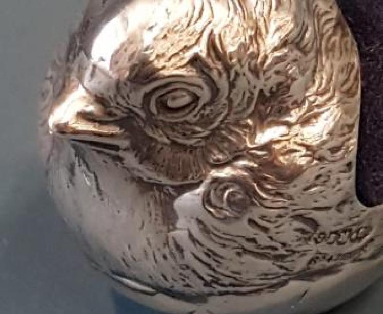 Sampson Mordan Silver Chick Pin Cushion  - Image 2