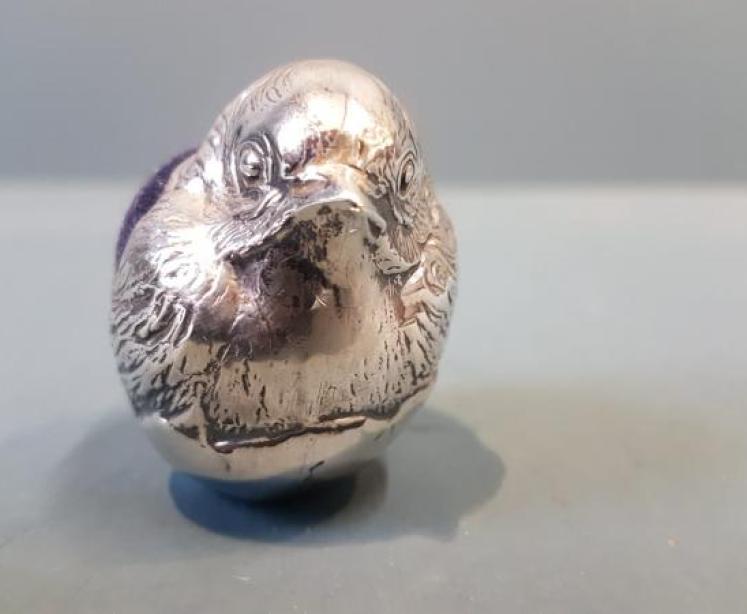 Sampson Mordan Silver Chick Pin Cushion  - Image 5