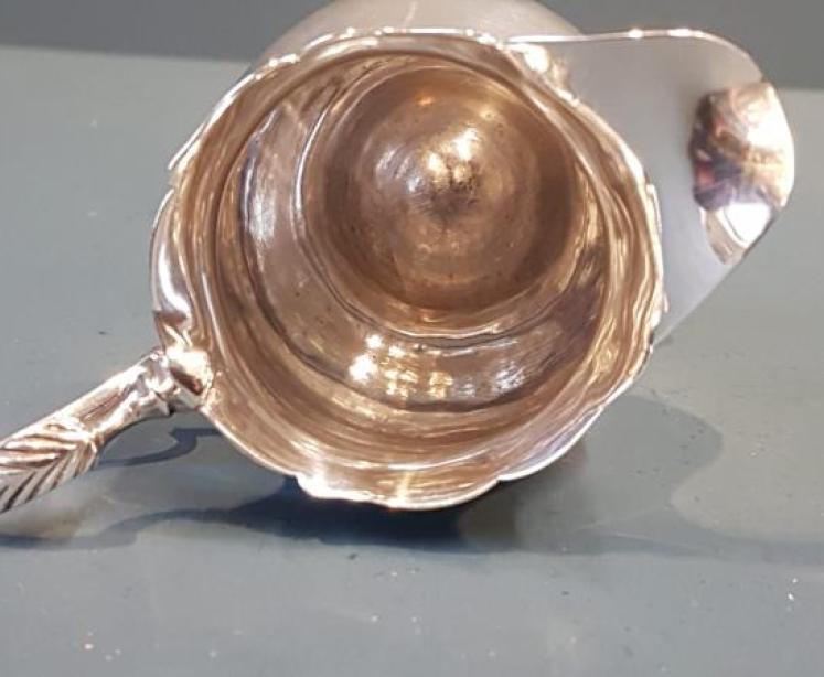 George III Silver Cream Jug - Image 6