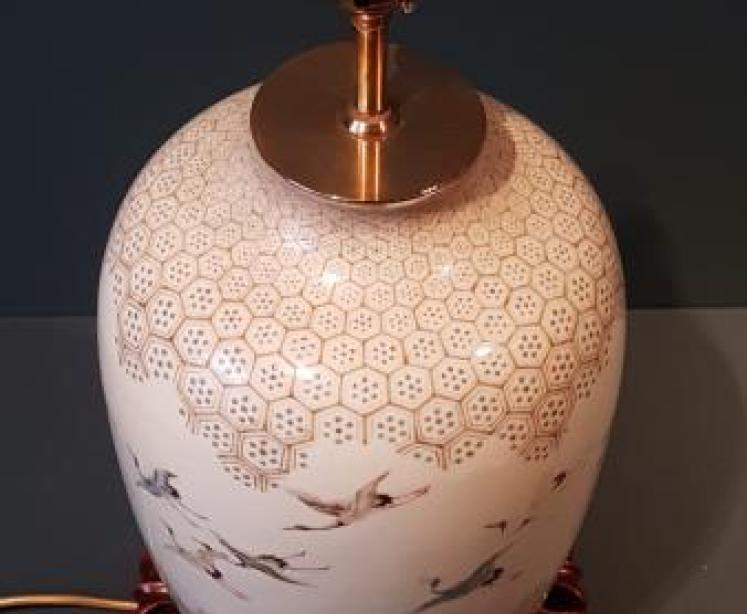 Edwardian Oriental Vase Lamp - Image 5