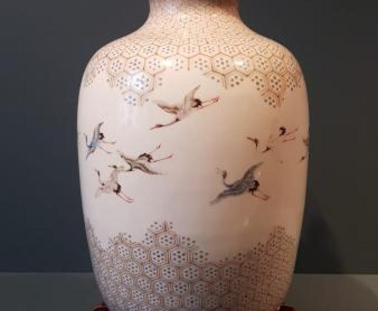 Edwardian Oriental Vase Lamp - Image 7