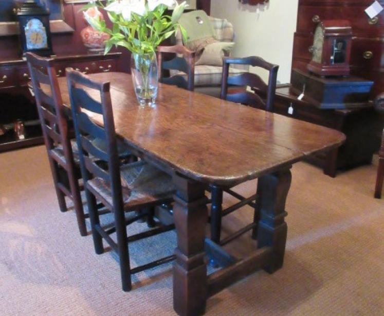 Superb George II Period Oak Refectory Table - Image 5