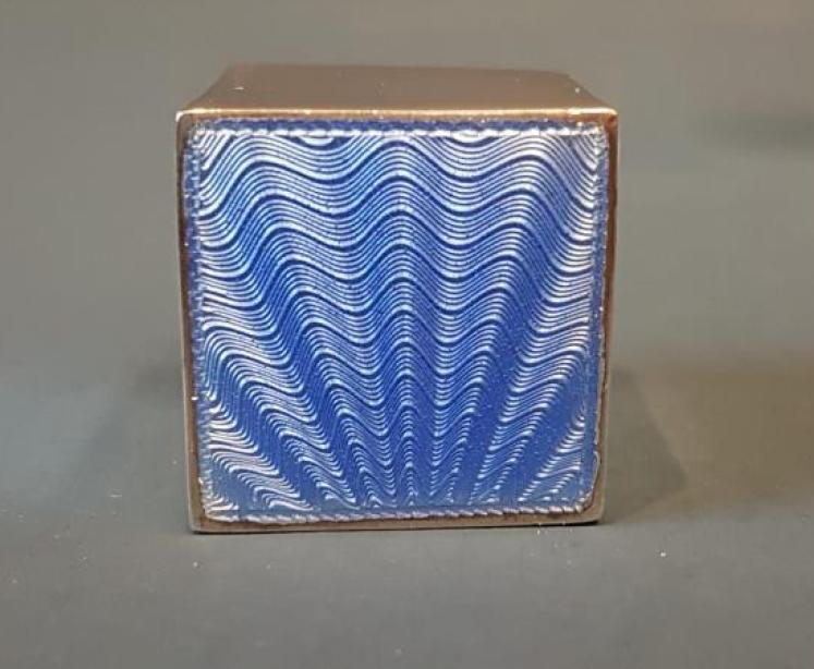 Silver and Enamel Cut Crystal Scent Bottle - Image 3