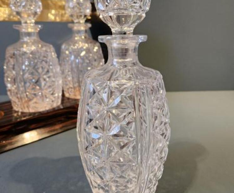 Victorian Coromandel Pint Decanters Tantalus  - Image 3