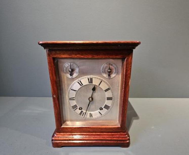 Mahogany Cased Four Glass Mantel Clock  - Image 1