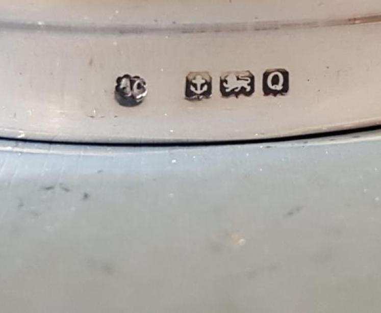 Silver and Engine Turned Enamel Table Jar - Image 4