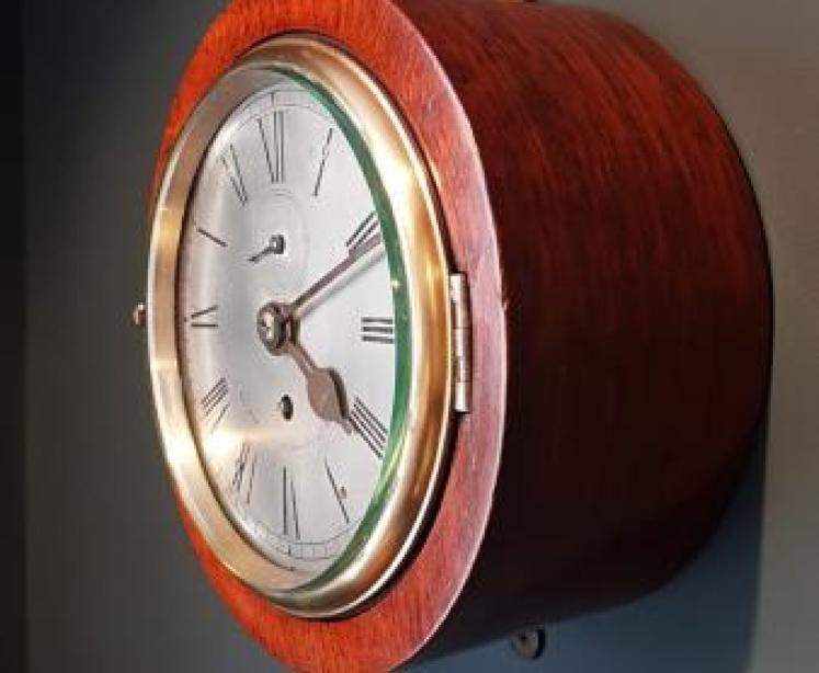 Victorian Fusee Library Clock - Image 6