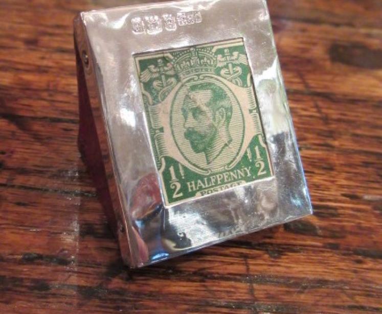 Unusual Edwardian Period Silver Desk Paperweight - Image 1