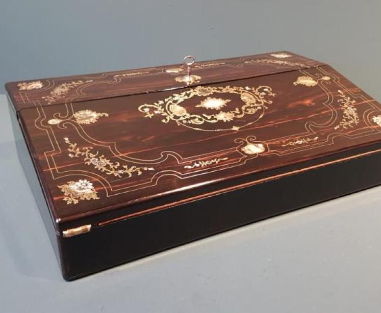 Early Victorian Coromandel Writing Slope - Image 1