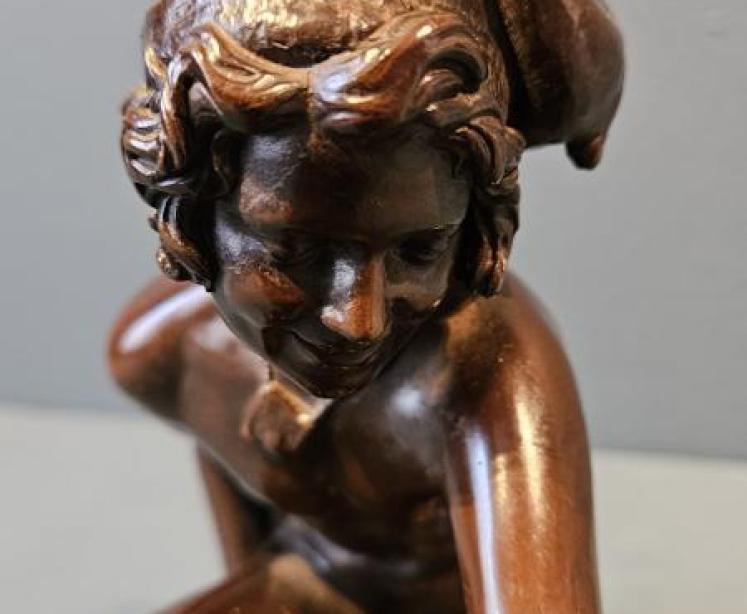 Victorian Neapolitan Bronze of a Fisherman  - Image 2