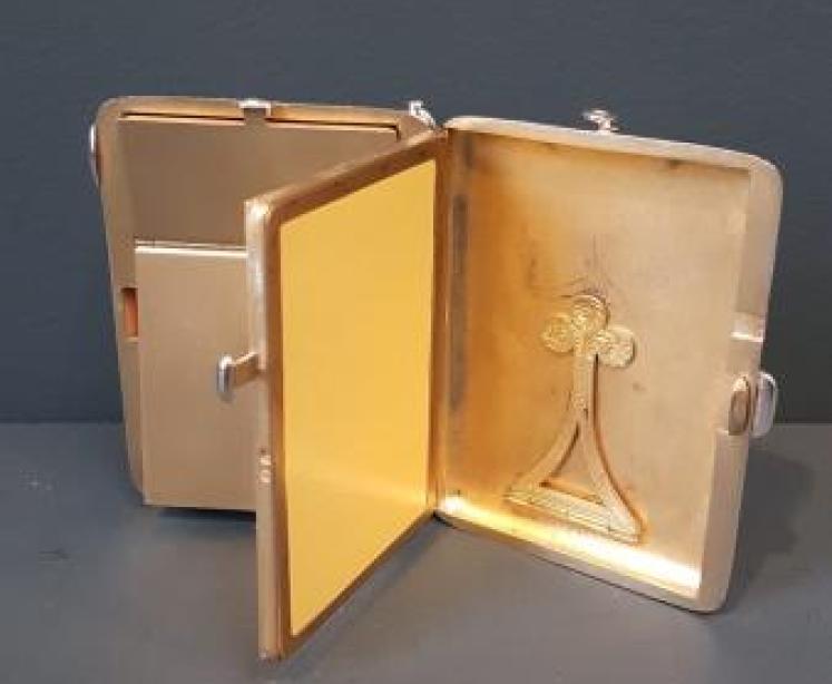 Rare Silver Card, Pencil, Compact, Mirror Combination  - Image 1