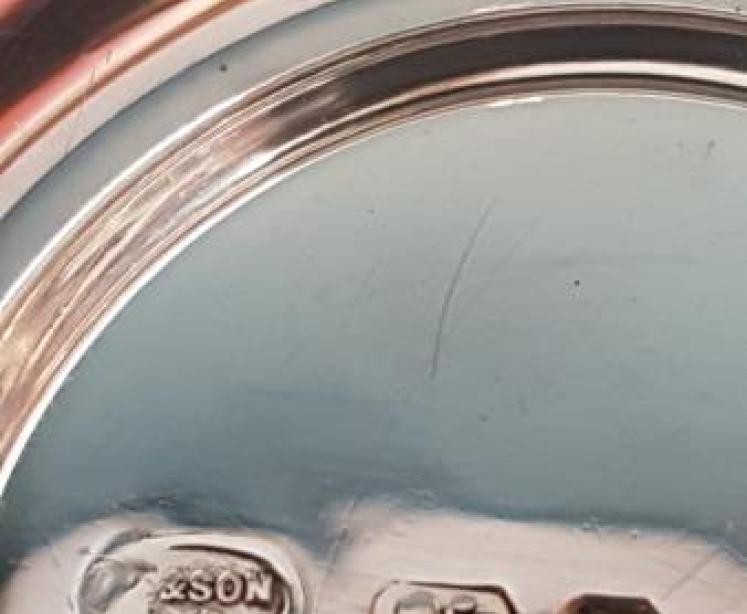 Matching Pair of Solid Silver Coasters  - Image 3