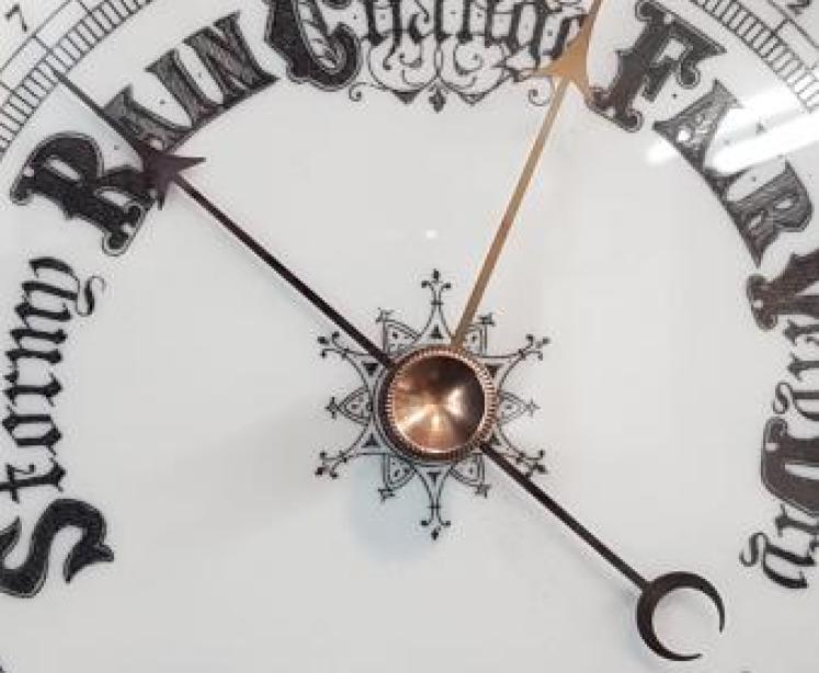 Victorian Turned Mahogany Barometer  - Image 5