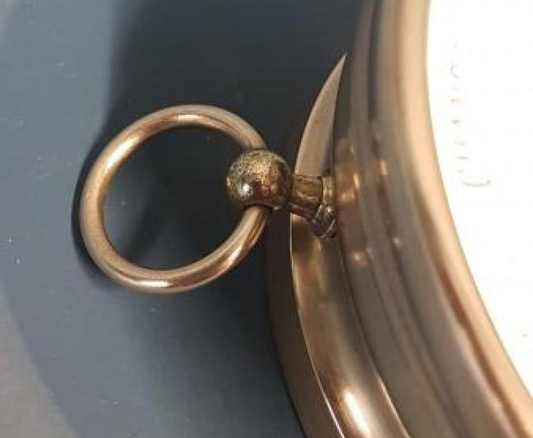 Victorian Brass Cased Marine Barometer  - Image 3