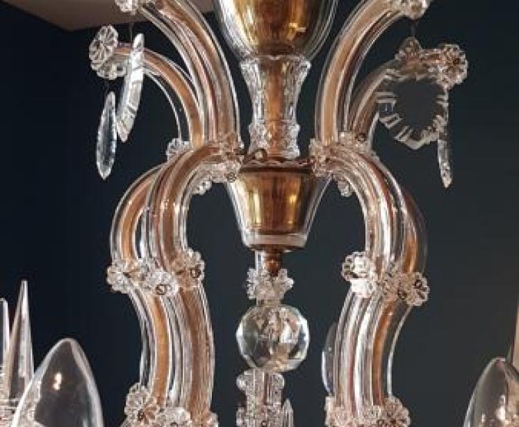 Superb Edwardian Cut Crystal Chandelier  - Image 3