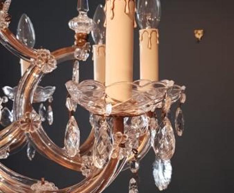 Superb Edwardian Cut Crystal Chandelier  - Image 7