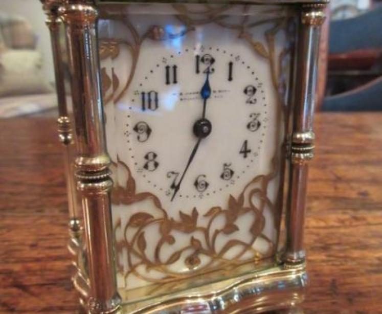 Superb Art Nouveau Period French Carriage Clock - Image 2