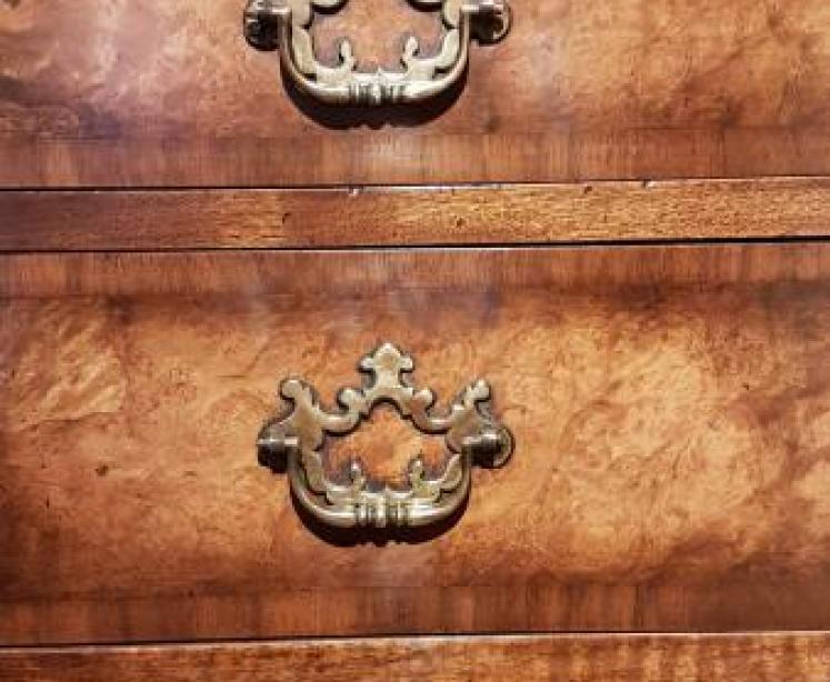 Small Waring and Gillow Walnut Tallboy Chest  - Image 4