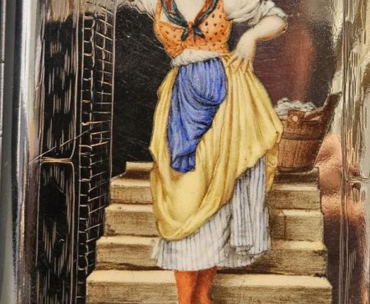 Outstanding Silver and Enamel Cheroot Case - Image 7