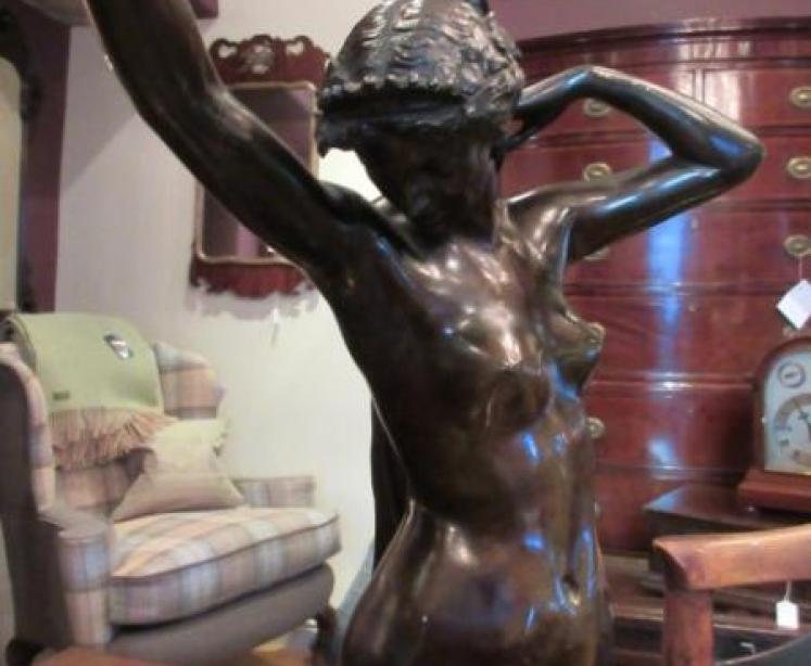 19th Century French Bronze Sculpture of Bacchante - Image 3