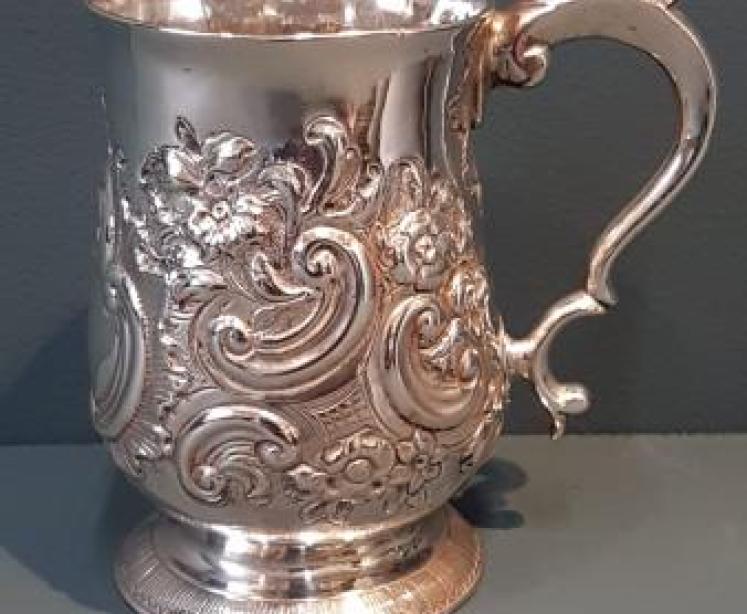 George III Silver Mug by Peter and Ann Bateman - Image 1