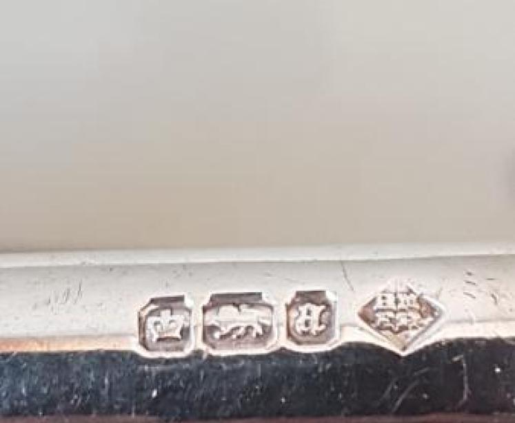 Matching Pair of Solid Silver Knife Rests - Image 5