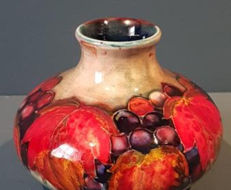 Moorcroft Leaf and Berries Flambe Vase - Image 1