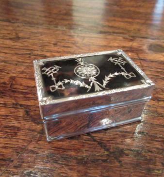 Fine George V Period Silver & Tortoiseshell Table Box