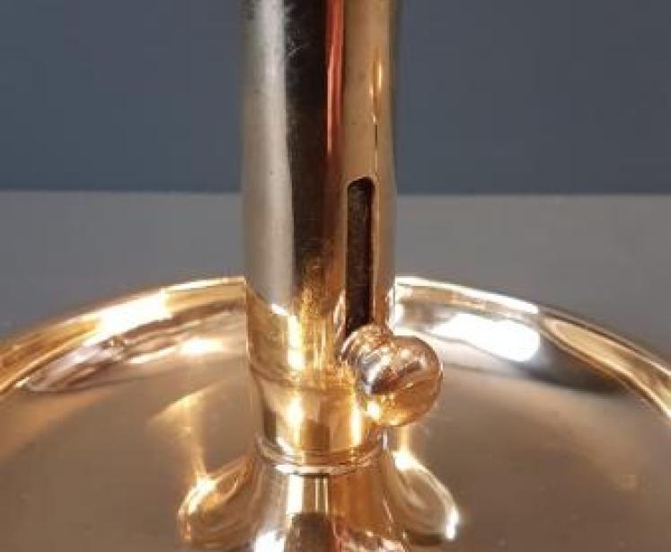 George III Brass Chamber Stick  - Image 4