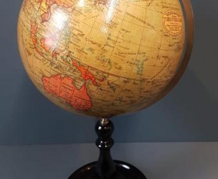 Superb 1930's Geographia 10" Paper Mache Globe - Image 7