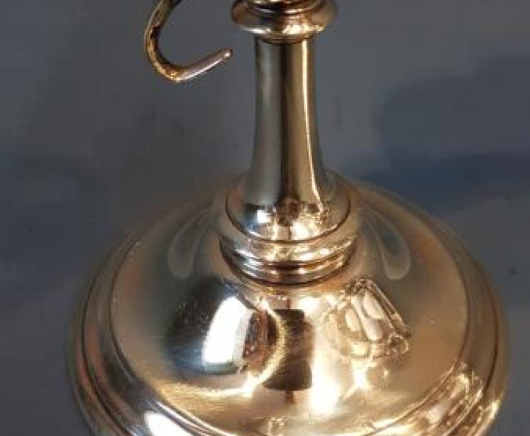 Pair of Brass Candlesticks With Budgerigar  - Image 6