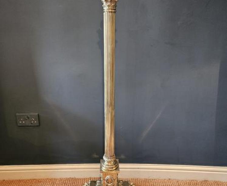 Outstanding Quality Victorian Brass Lamp Standard - Image 1