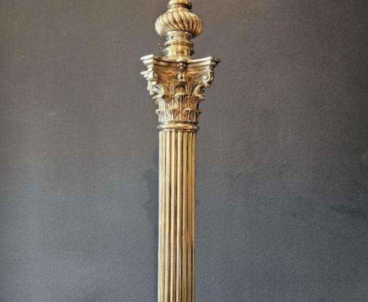 Outstanding Quality Victorian Brass Lamp Standard - Image 6