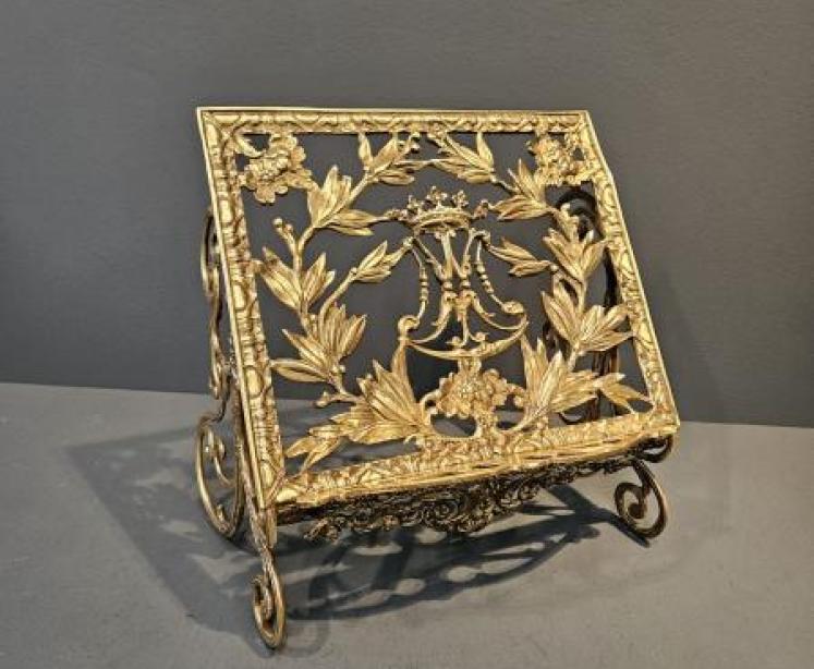 Victorian Brass Book Easel - Image 1