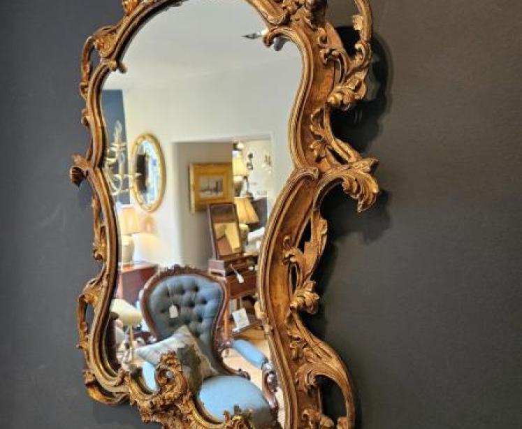Edwardian Timber Gilt Mirror - Image 2