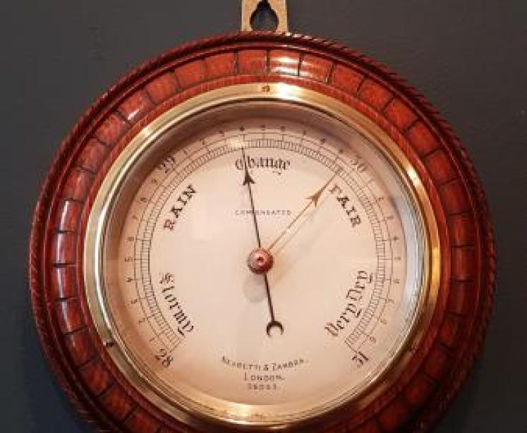 Negretti and Zambra Oak Cased Barometer - Image 1