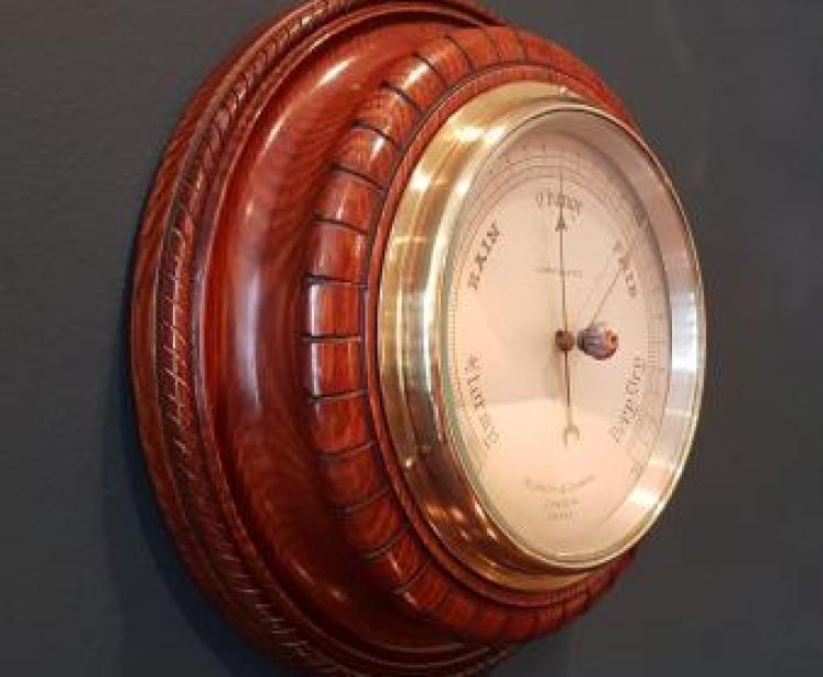 Negretti and Zambra Oak Cased Barometer - Image 4
