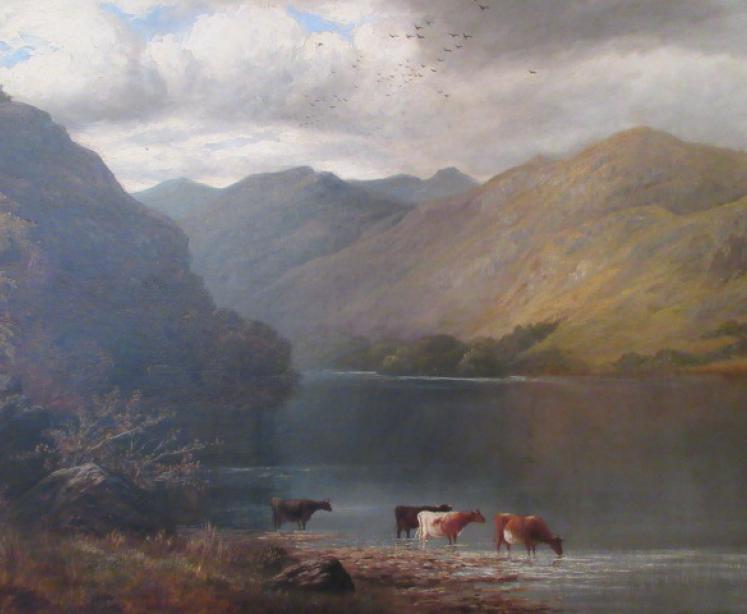 Stunning Large William Mellor Oil on Canvas Painting - Image 2
