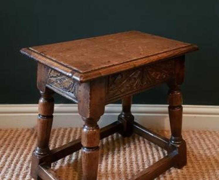 Victorian Oak Joint Stool - Image 3